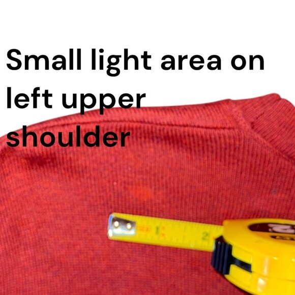 L.L.Bean Mens Rust Cotton & Cashmere Blend Cardigan V-Neck 4-Button Pockets M - Picture 7 of 10